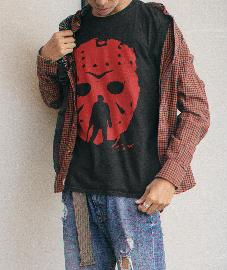 RED REAPER – Horror Mask OVERSIZED T-Shirt