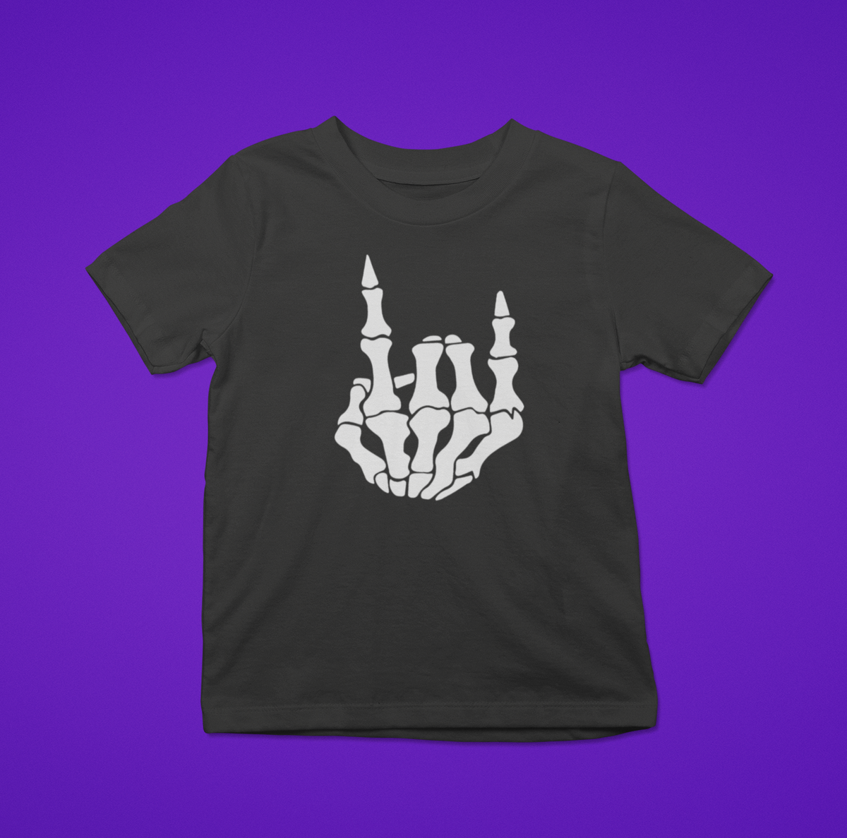 SKELETON METAL HORNS - Kids' T-Shirt