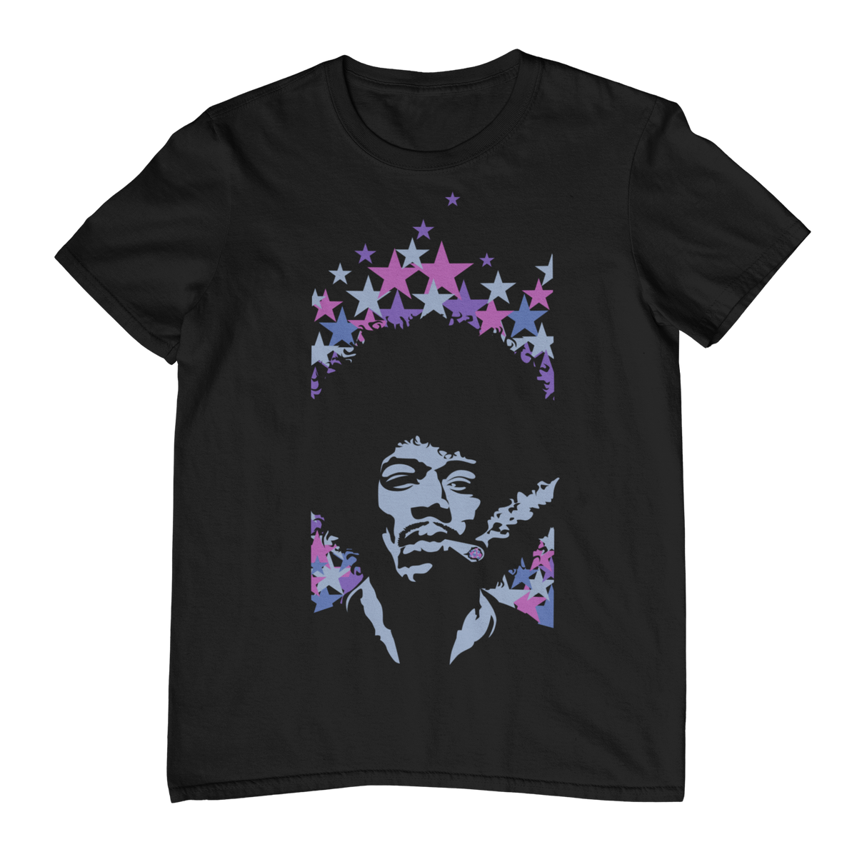 VINTAGE ROCK ICON JH – Abstract Portrait Unisex T-Shirt