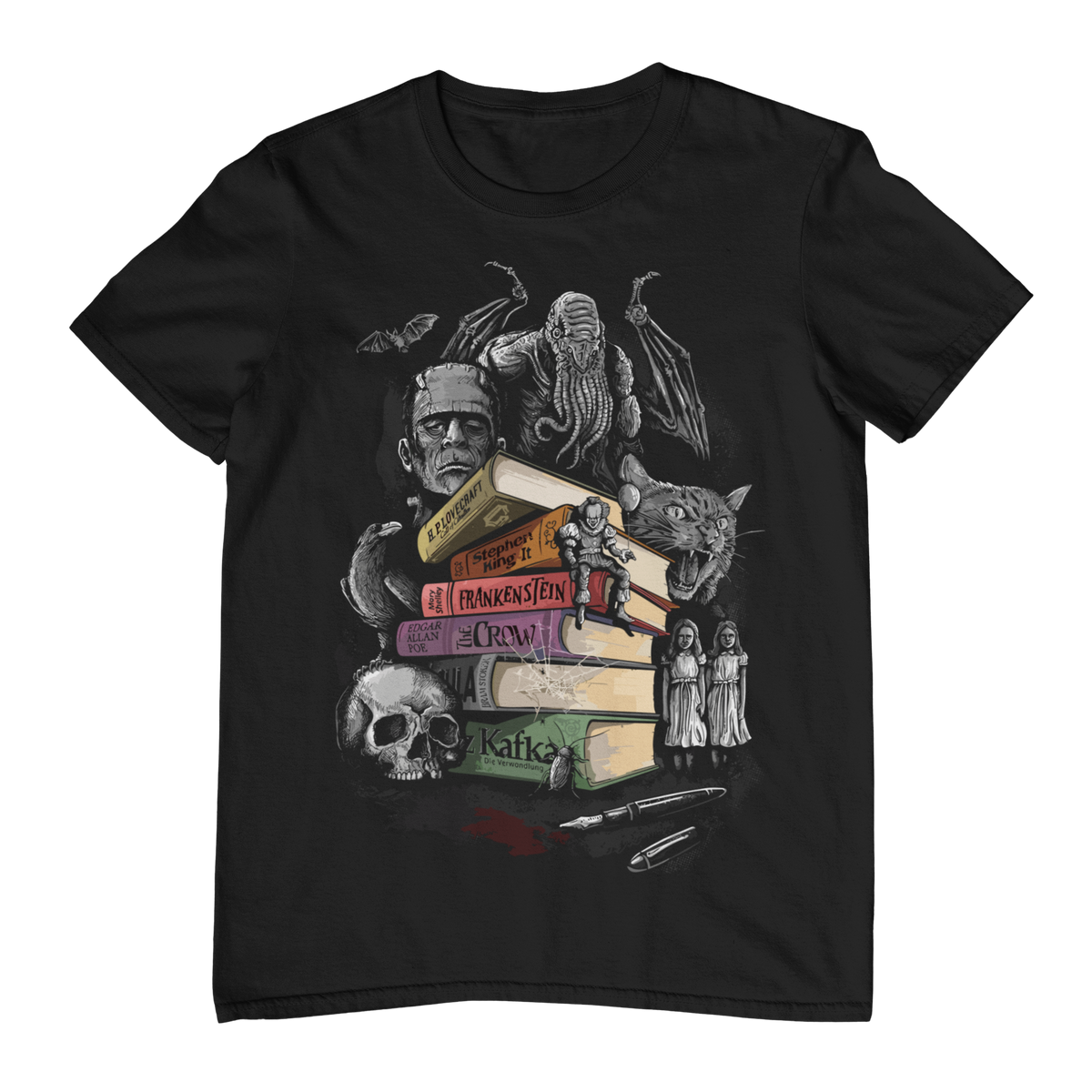DARK HORROR LIBRARY - Unisex T-Shirt