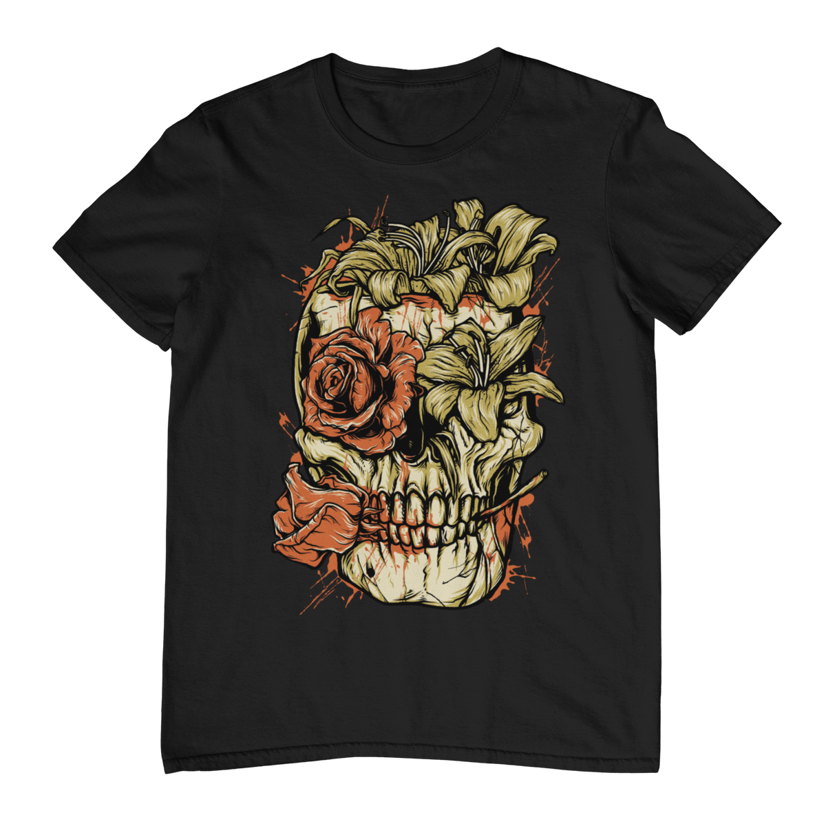 FLOWER SKULL - Bloom Eternal Unisex T-Shirt