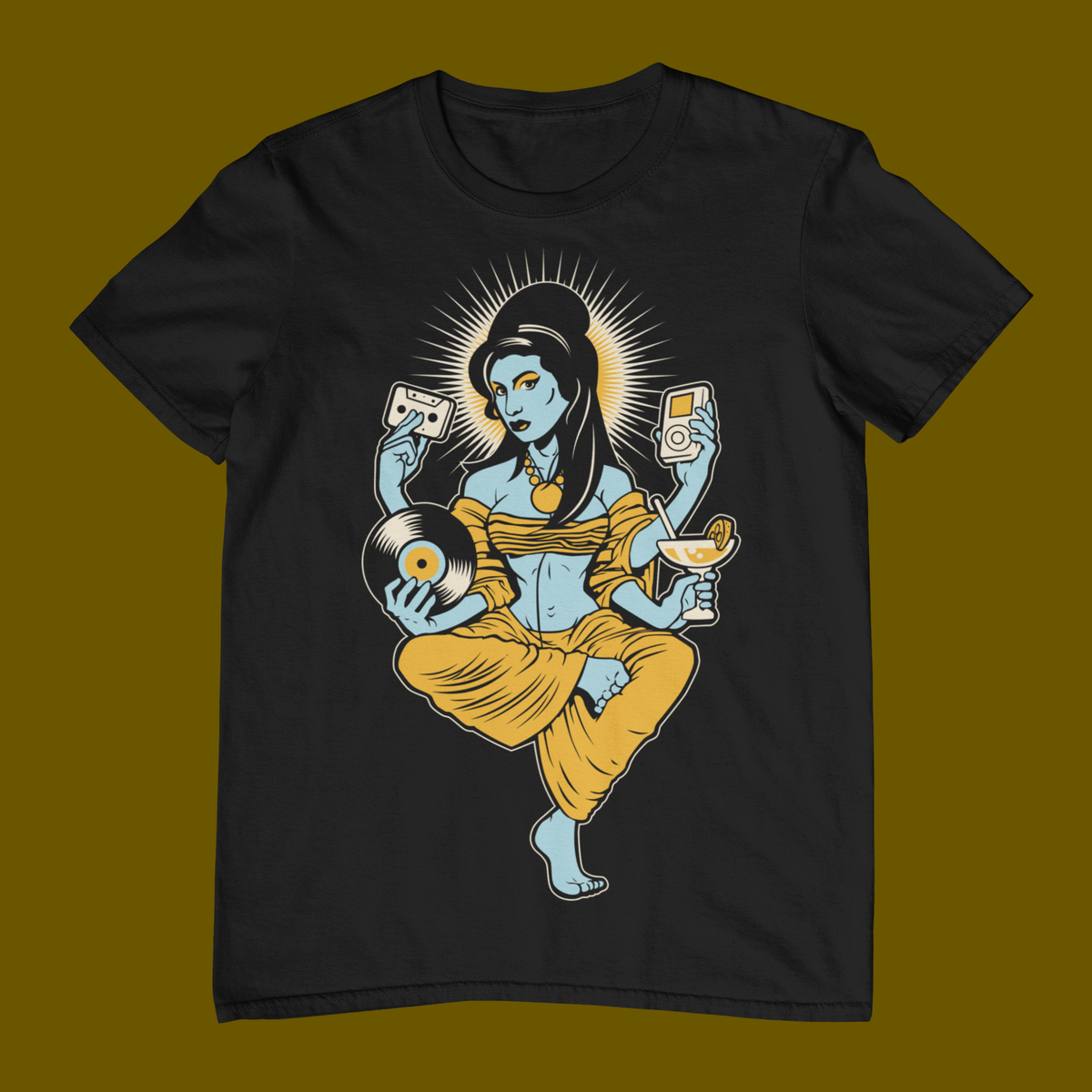 MANTRA – Retro Music Goddess Unisex T-Shirt