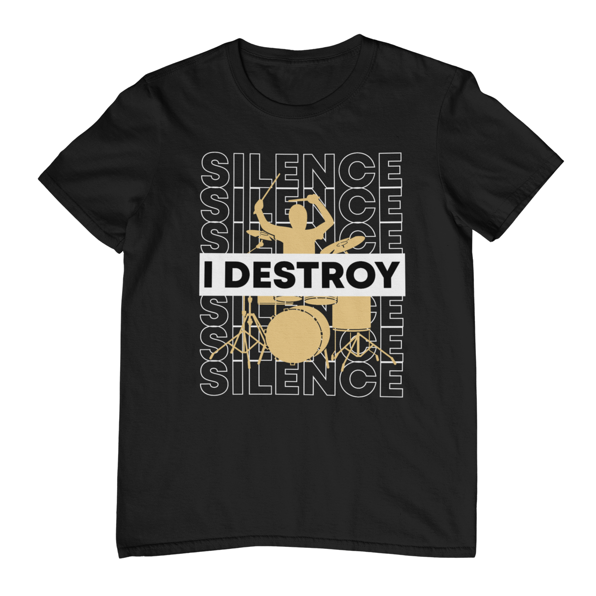 DESTROY SILENCE – Drummer Power Unisex T-Shirt