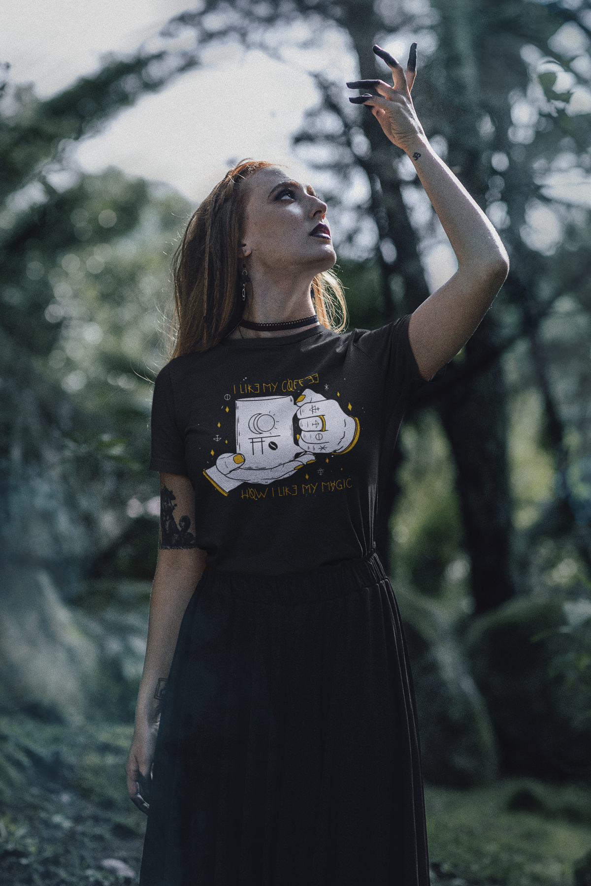 I LIKE MY COFFEE BLACK Unisex T-Shirt