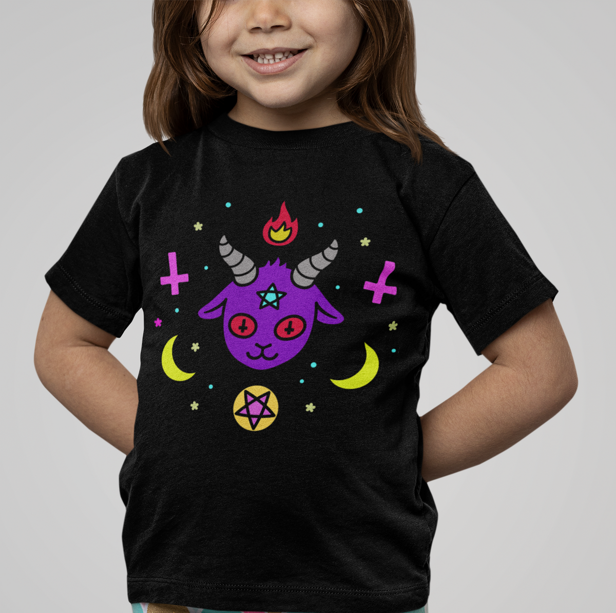 LITTLE GOAT FROM HELL - Kids' T-Shirt