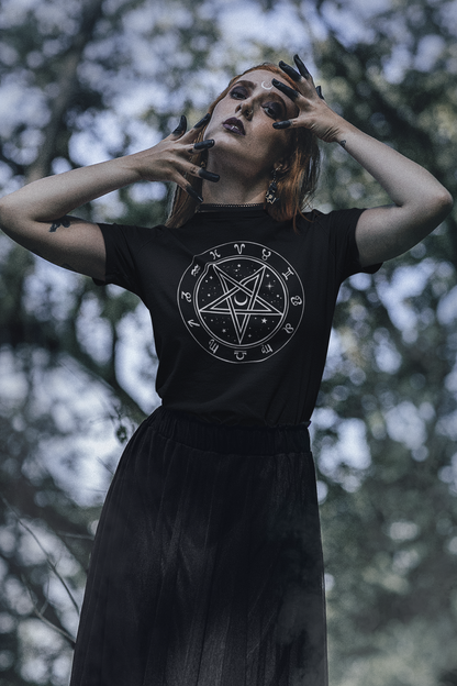 CELESTIAL ZODIAC PENTAGRAM Unisex T-Shirt