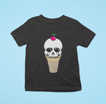 ICE CREAM SKULL - Kids' T-Shirt