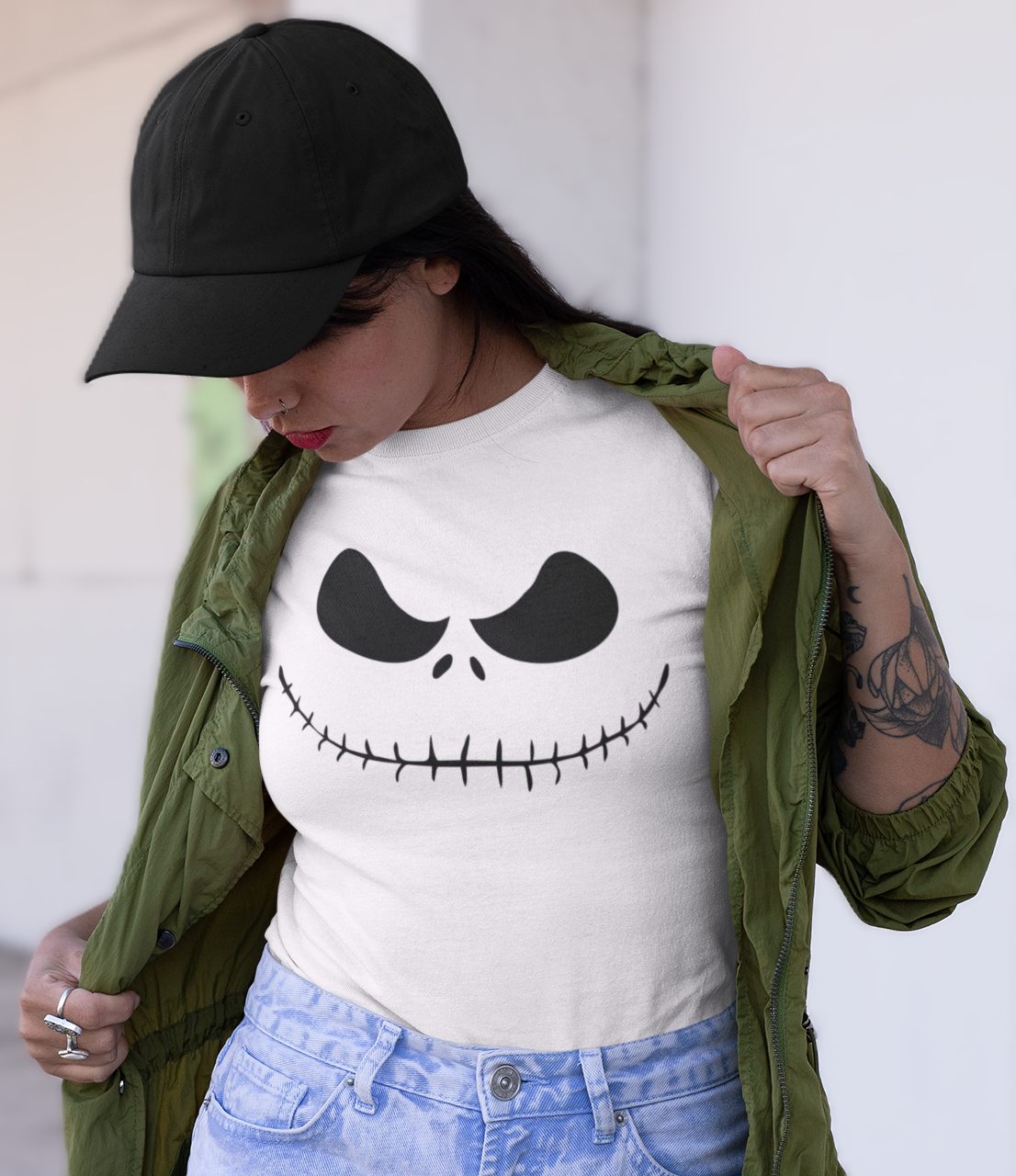 CREEPY HOLLOW JACK SMILE - Unisex T-Shirt
