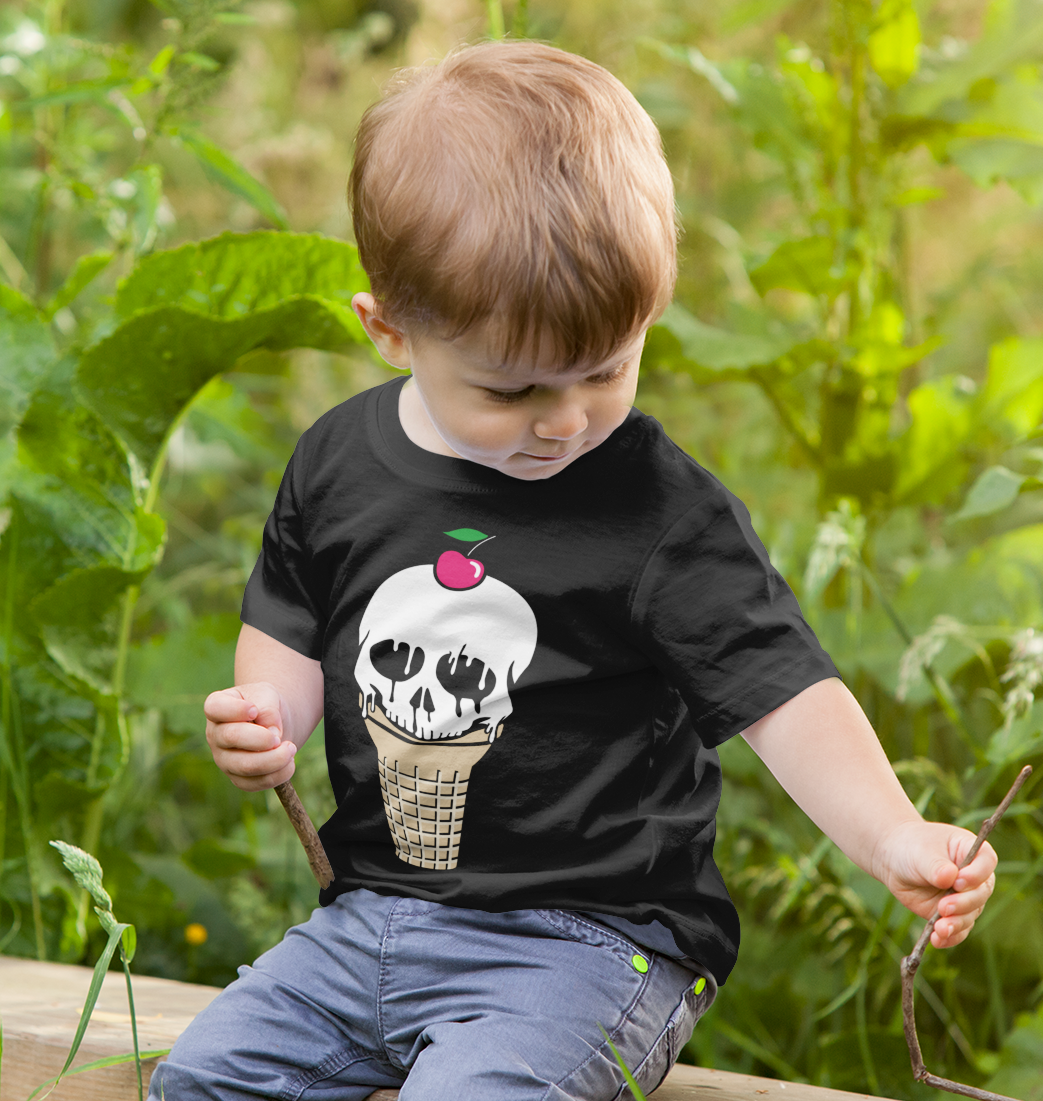 ICE CREAM SKULL - Kids' T-Shirt