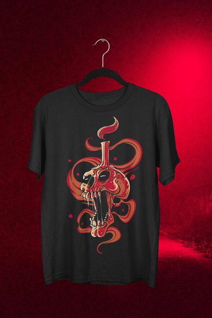 HELLFLAME SKULL - OVERSIZED T-Shirt