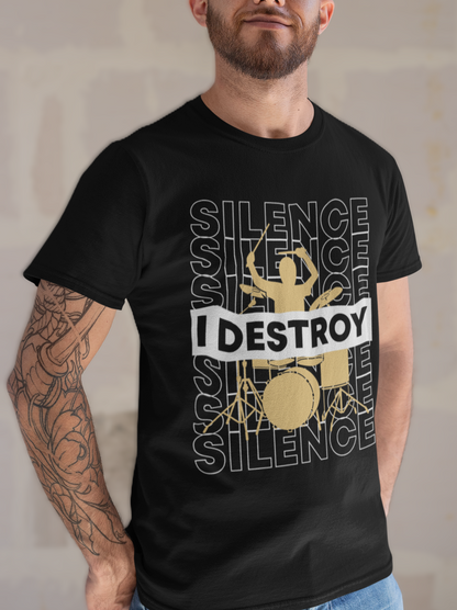 DESTROY SILENCE – Drummer Power Unisex T-Shirt