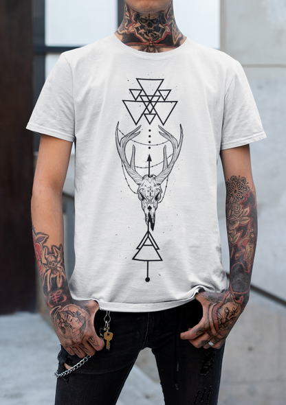 THE HORNED GEOMETRY T-Shirt (White)