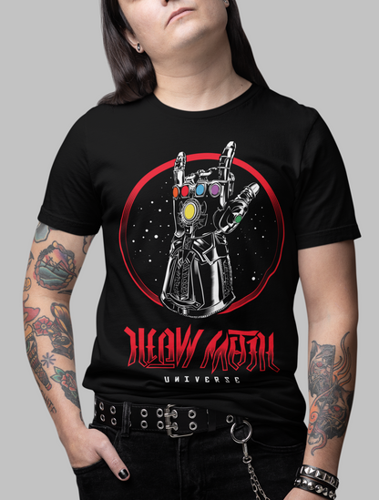 INFINITY POWER HAND – Space Metal - Unisex T-Shirt