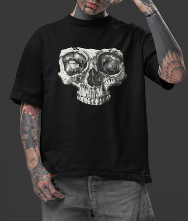 BLACKOUT SKULL - OVERSIZED T-Shirt