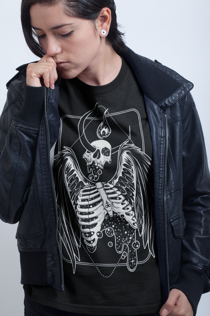 CELESTIAL FALLEN SKELETON - Unisex T-Shirt