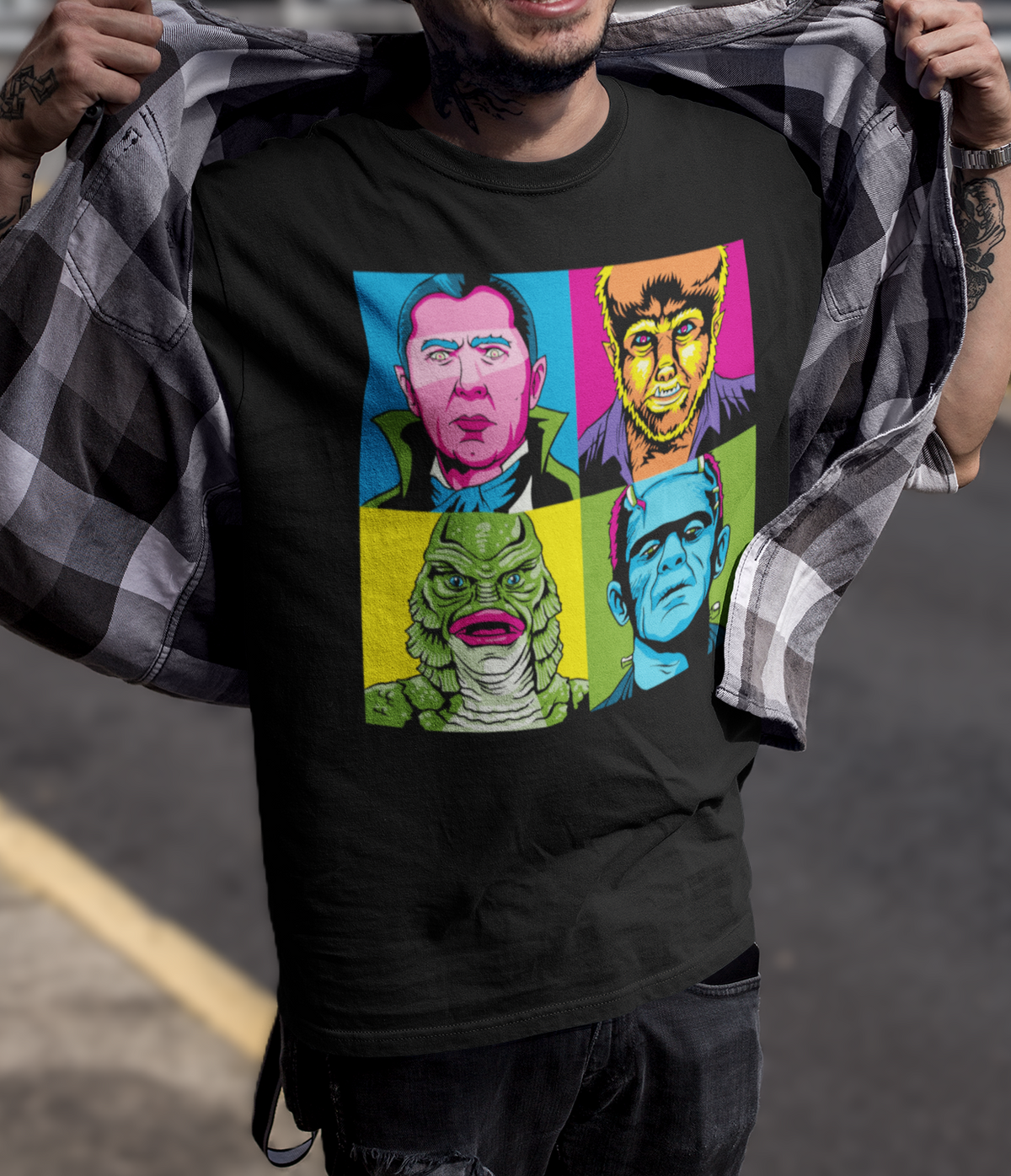 RETRO MONSTER POP ART - Unisex T-Shirt
