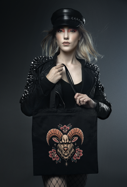 RAM SKULL TOTE BAG