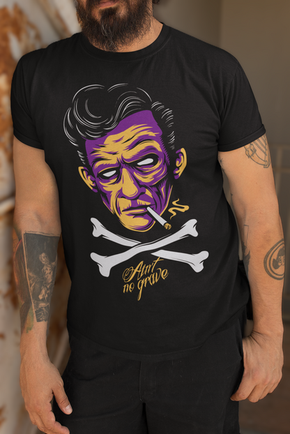 AIN'T NO GRAVE – Outlaw skull Unisex T-Shirt
