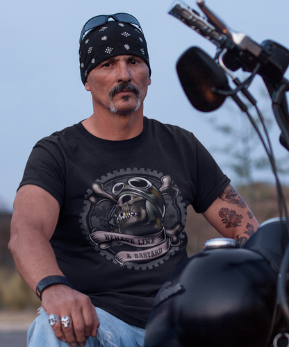 BEHAVE LIKE A BASTARD SKULL T-Shirt