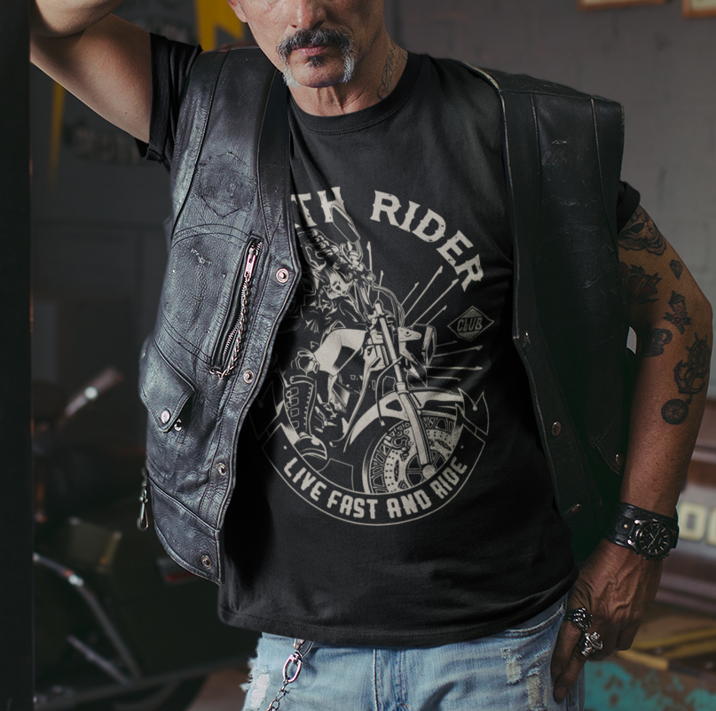 DEATH RIDER Live Fast and Ride T-Shirt
