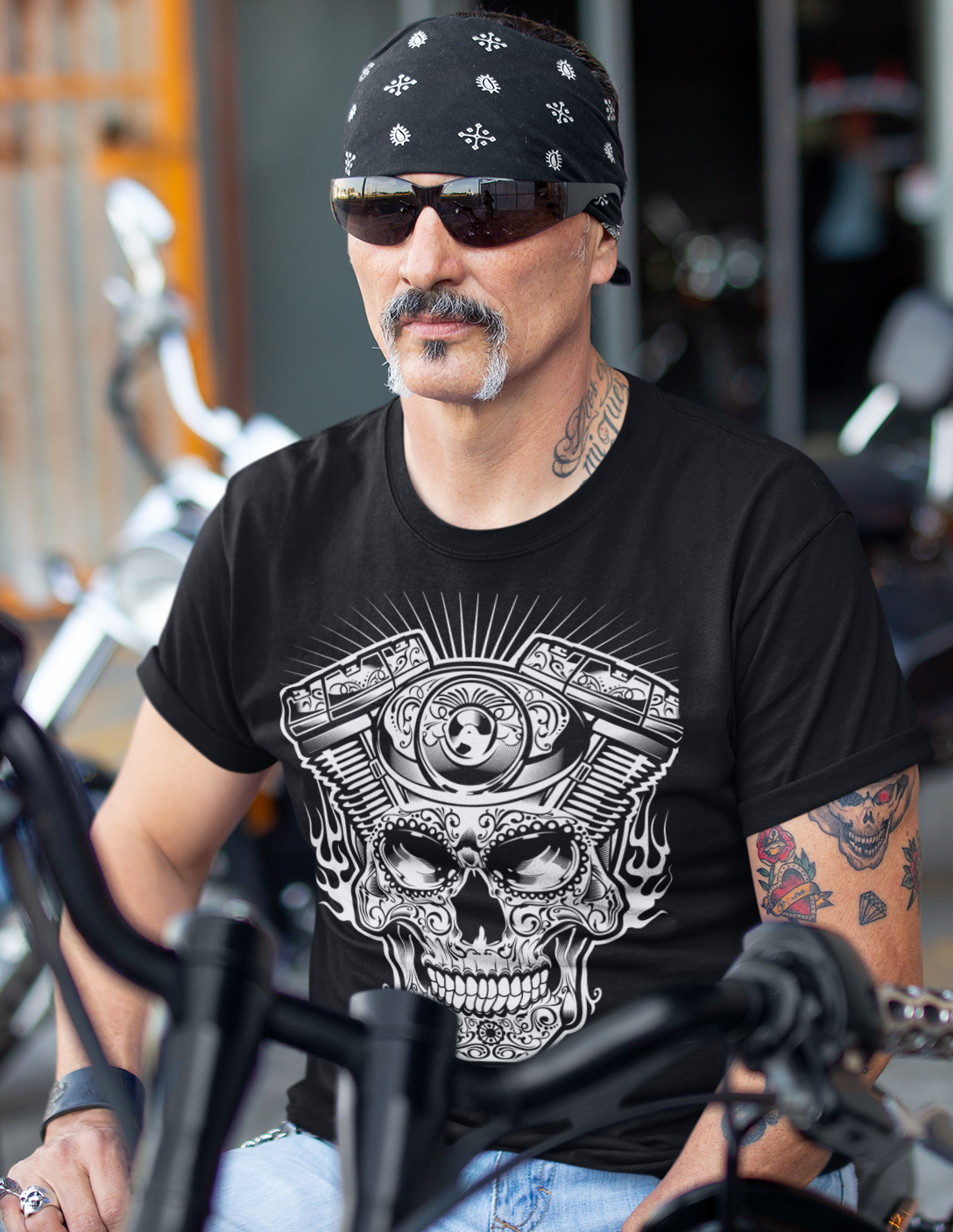 V-TWIN SKULL ENGINE T-Shirt