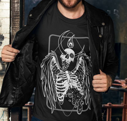 CELESTIAL FALLEN SKELETON - Unisex T-Shirt