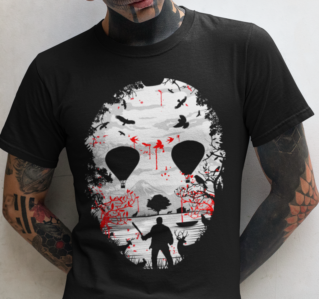 DARK CAMP SLASHER MASK - Unisex T-Shirt