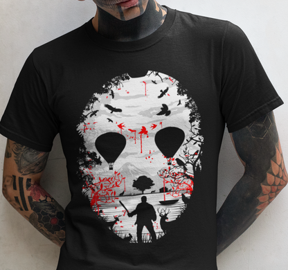 DARK CAMP SLASHER MASK - Unisex T-Shirt