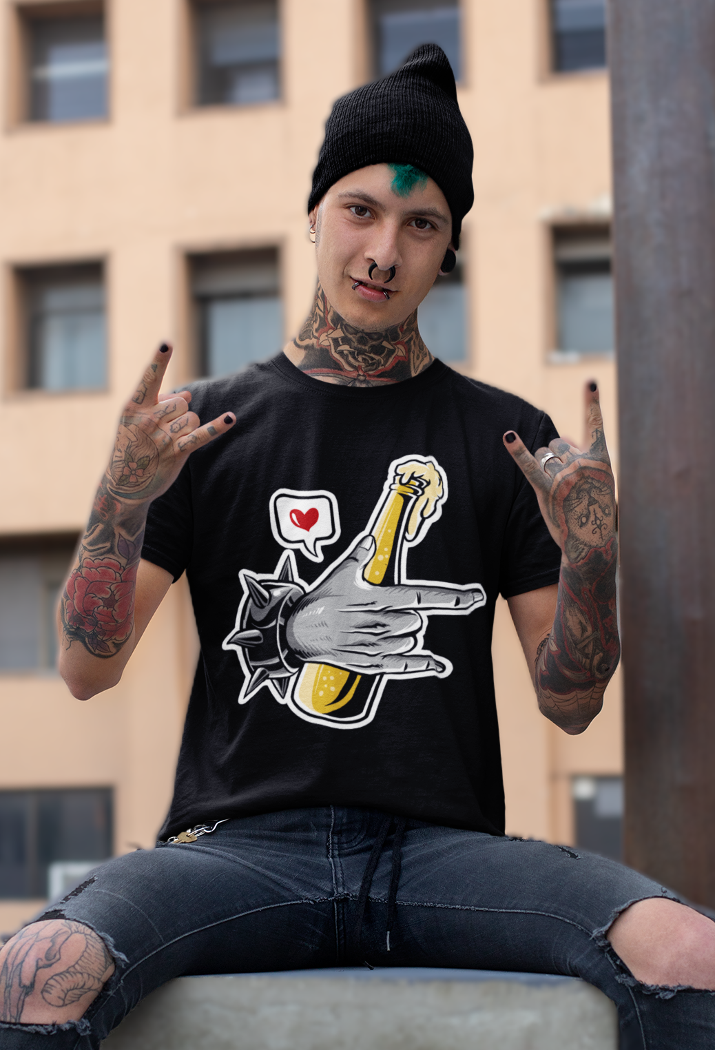 ROCK AND BEER Unisex T-Shirt