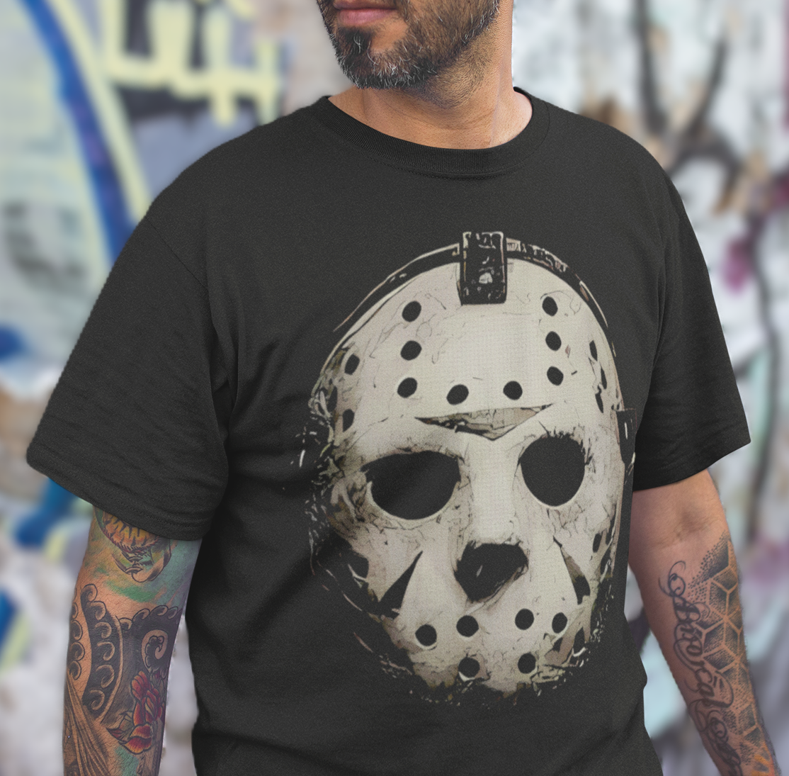 HORROR HOCKEY MASK - Unisex T-Shirt