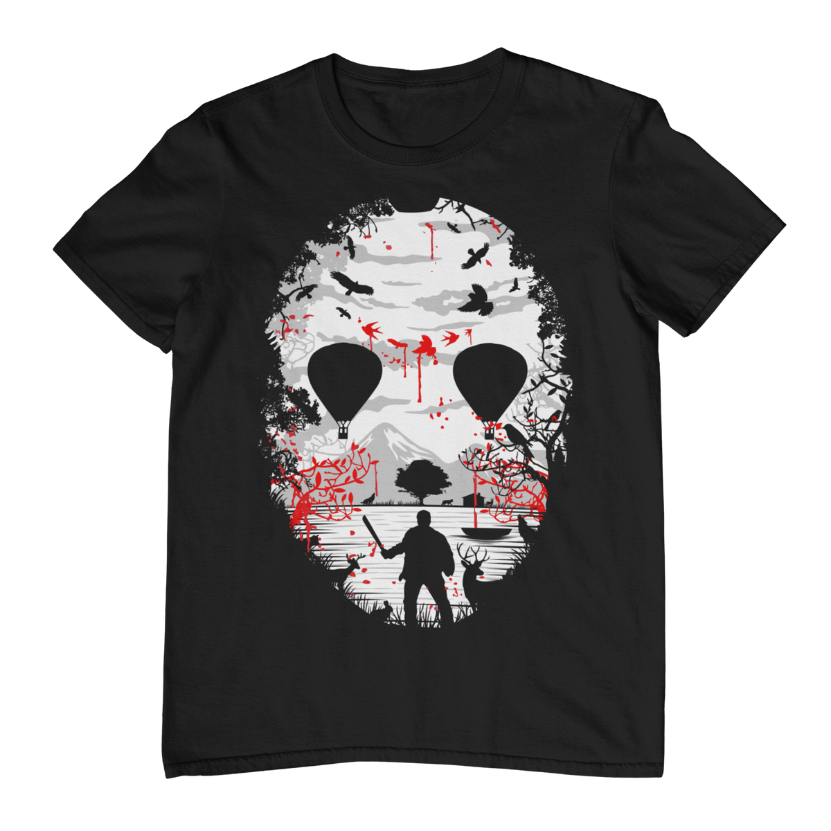 DARK CAMP SLASHER MASK - Unisex T-Shirt