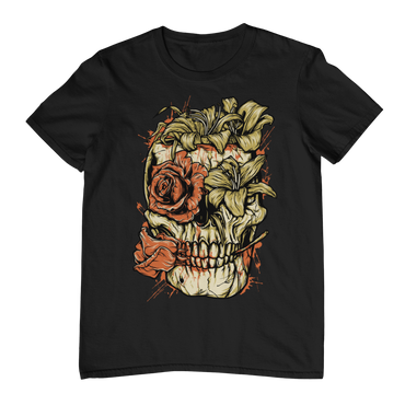 FLOWER SKULL - Bloom Eternal Unisex T-Shirt