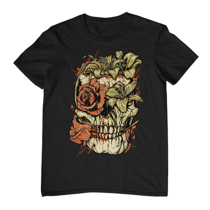 FLOWER SKULL - Bloom Eternal Unisex T-Shirt