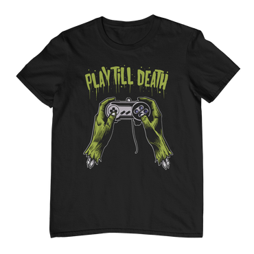 PLAY TILL DEATH – Zombie Gamer Controller Unisex T-Shirt