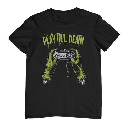 PLAY TILL DEATH – Zombie Gamer Controller Unisex T-Shirt