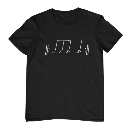 BEAT PATTERN – Minimal Music Notation Unisex T-Shirt