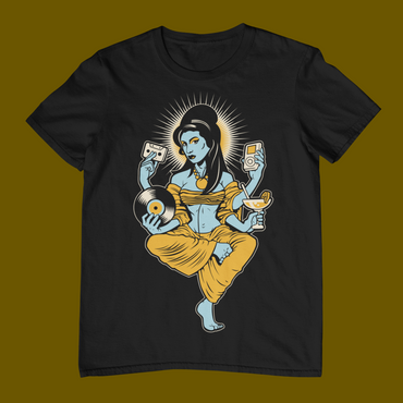 MANTRA –  Retro Music Goddess Unisex T-Shirt