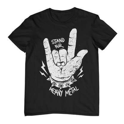 STAND FOR HEAVY METAL Unisex T-Shirt (Black)