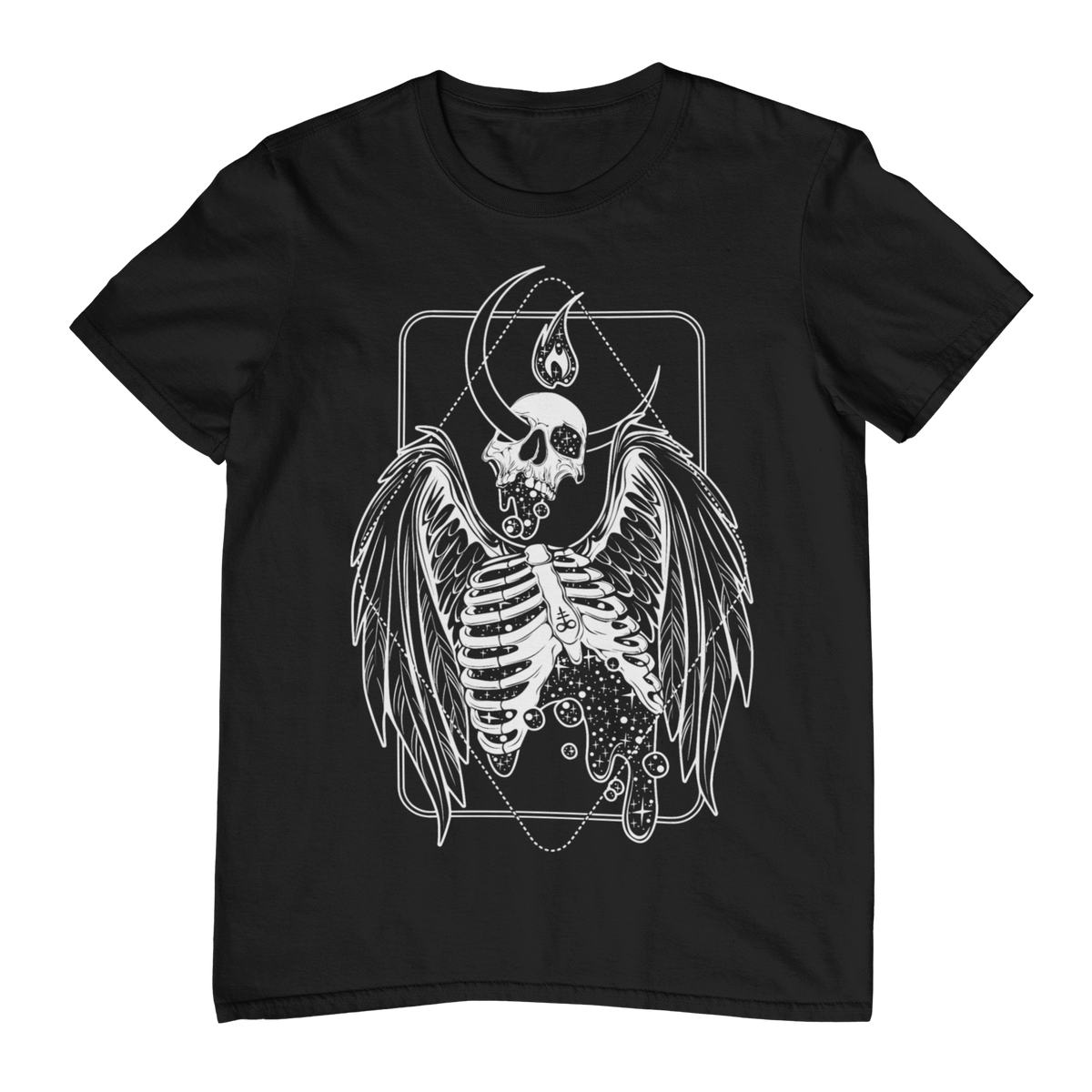 CELESTIAL FALLEN SKELETON - Unisex T-Shirt