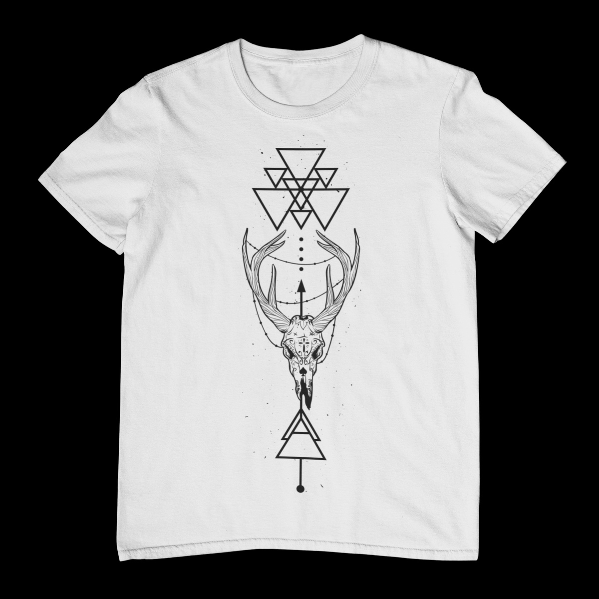 THE HORNED GEOMETRY T-Shirt (White)