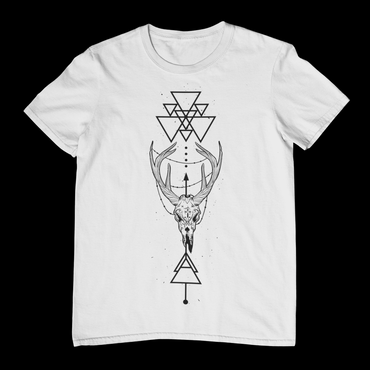 THE HORNED GEOMETRY T-Shirt (White)