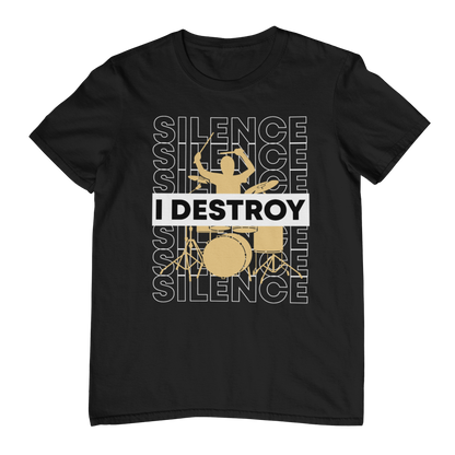 DESTROY SILENCE – Drummer Power Unisex T-Shirt