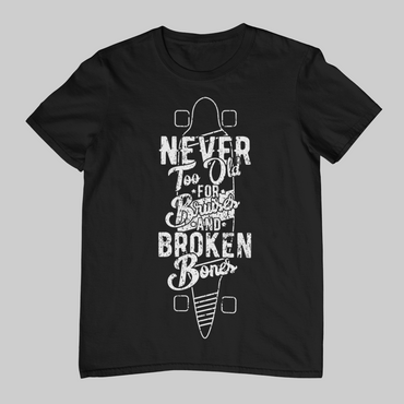 NEVER TOO OLD TO SKATE Unisex T-Shirt