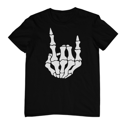 SKELETON METAL HORNS Unisex T-Shirt