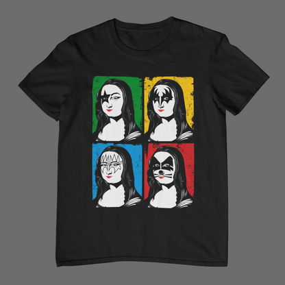 MONA LISA – Pop Art Portrait Grid Unisex T-Shirt