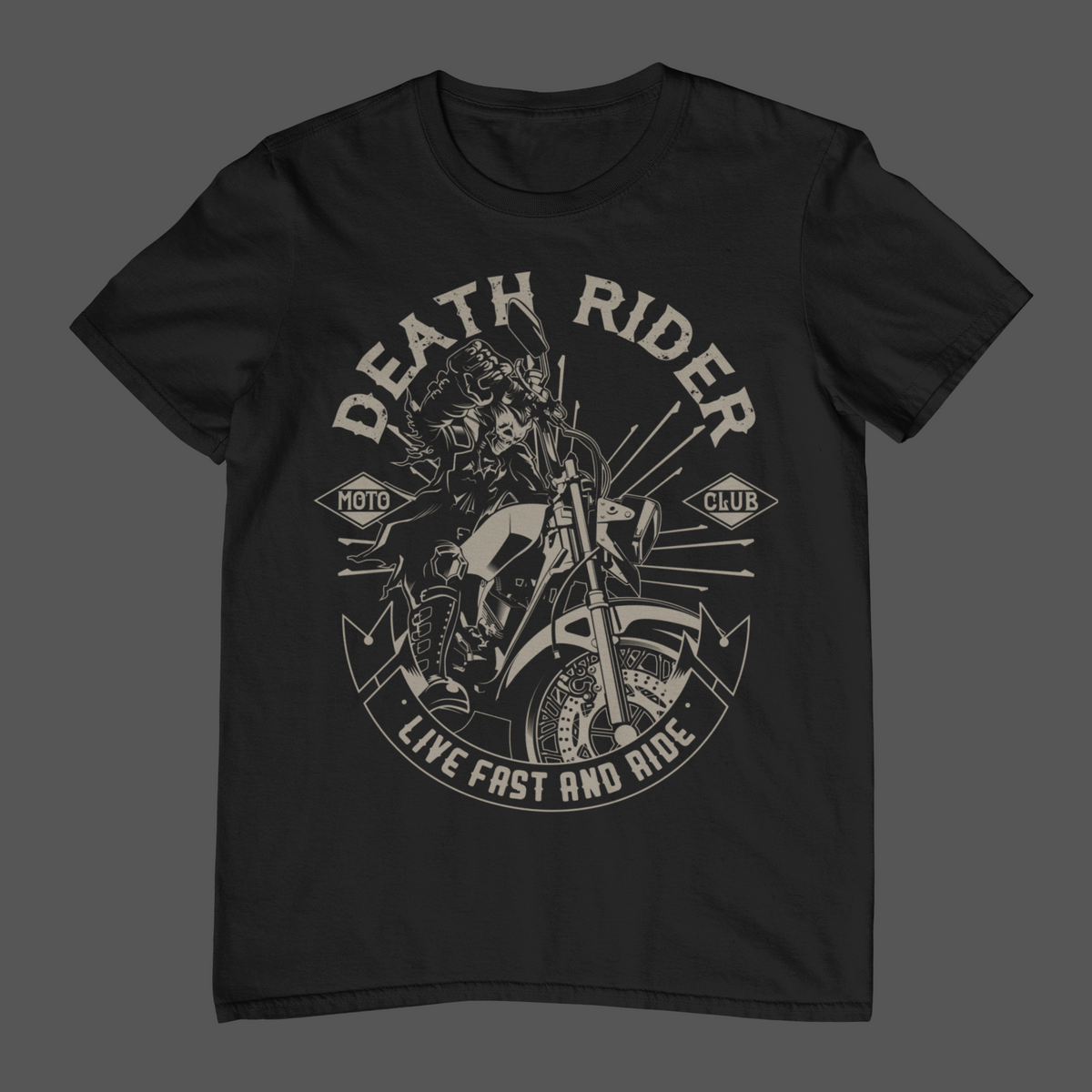 DEATH RIDER Live Fast and Ride T-Shirt