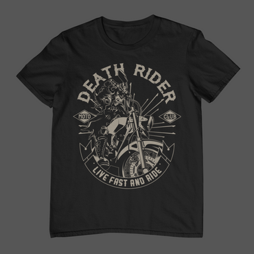 DEATH RIDER Live Fast and Ride T-Shirt