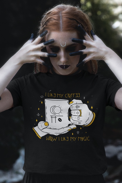 I LIKE MY COFFEE BLACK Unisex T-Shirt
